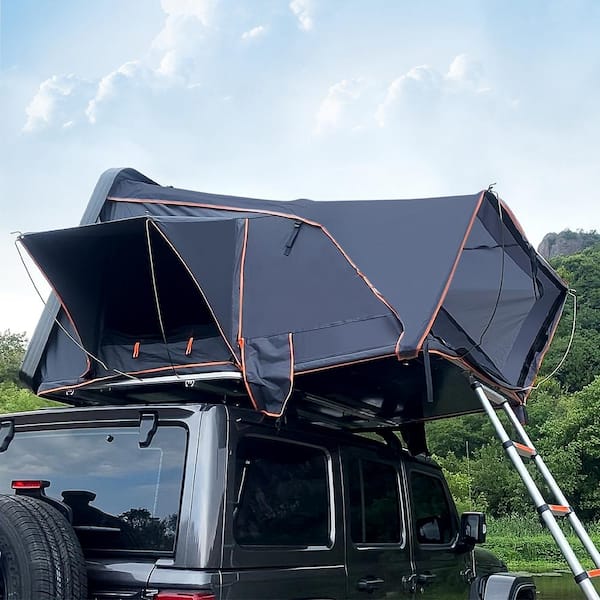 Fold-out Style Hard Shell Rooftop Tent Pioneer Series 2-Person Aluminum Car  Rooftop Tent