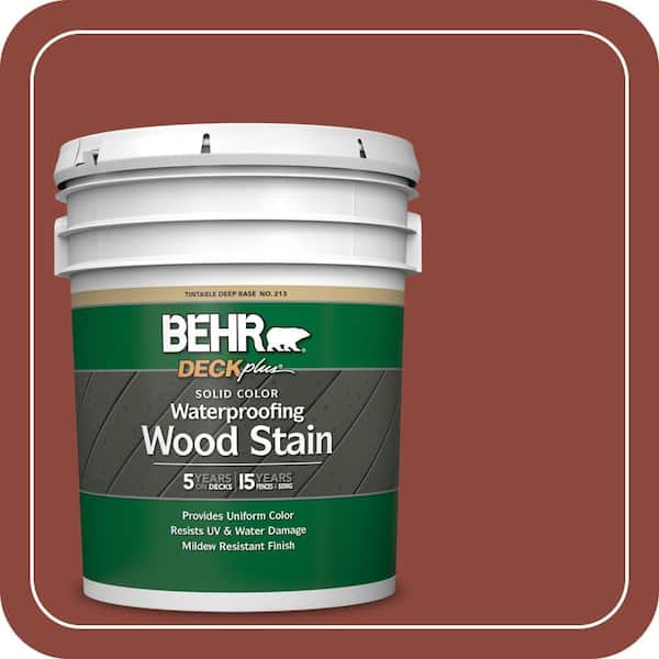 BEHR DECKplus 5 gal. #S130-7 Cherry Cola Solid Color Waterproofing