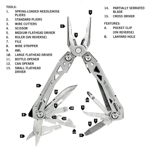 Gerber Gear Suspension-NXT EDC Multitool 15-in-1 Pocket