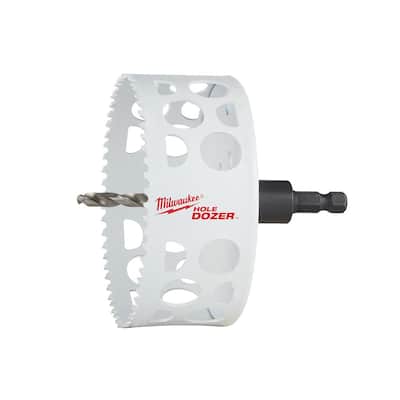 4-1/2 in. HOLE DOZER Bi-Metal Hole Saw with 3/8 in. Arbor and Pilot Bit