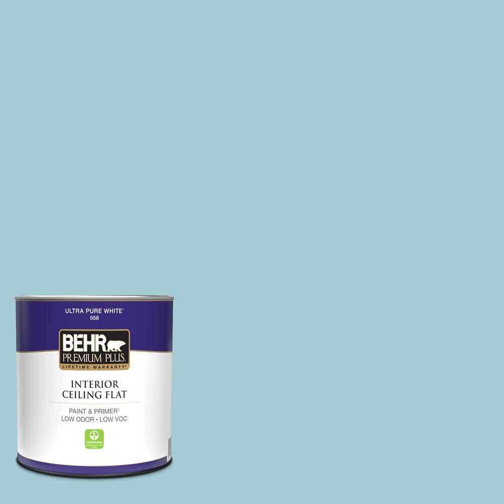 BEHR PREMIUM PLUS 1 qt. #S460-2 Drip Ceiling Flat Interior Paint 55804 -  The Home Depot