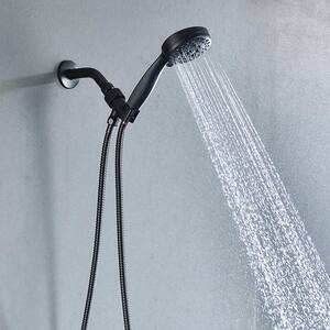 Cain 5-Spray Patterns 3.5 in. Wall Mount Round Handheld Shower Head in Oil Rubbed Bronze