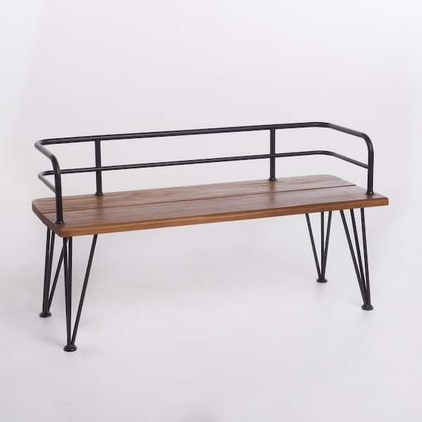 Wood and Metal Outdoor Couch