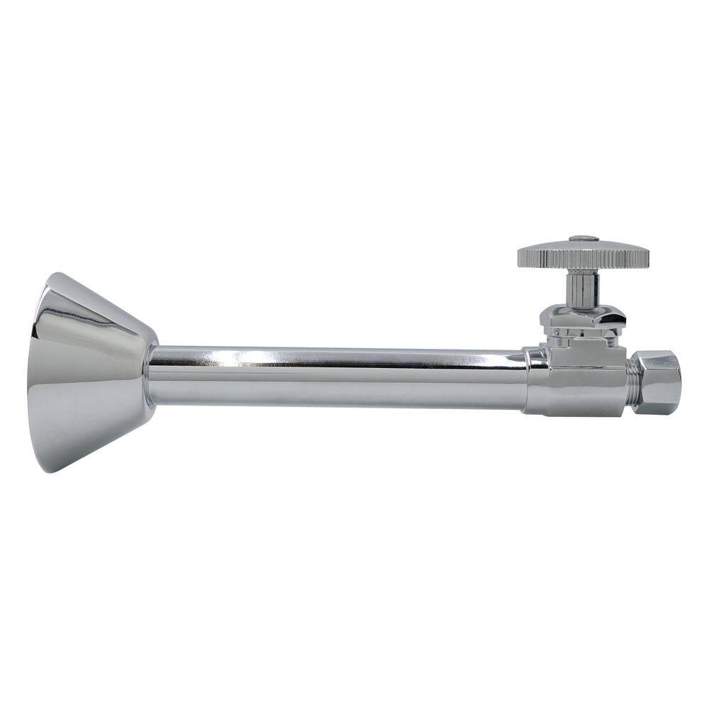 1/2 in. Copper Sweat x 3/8 in. O. D. Compression Outlet Angle Stop in Polished Chrome price history on PriceWatchPro