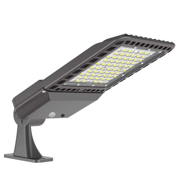 Honbei 800-Watt Equivalent Integrated LED Bronze Dusk to Dawn LED Parking Lot Area Light, 5000K LED Pole Light Arm, ETL Listed
