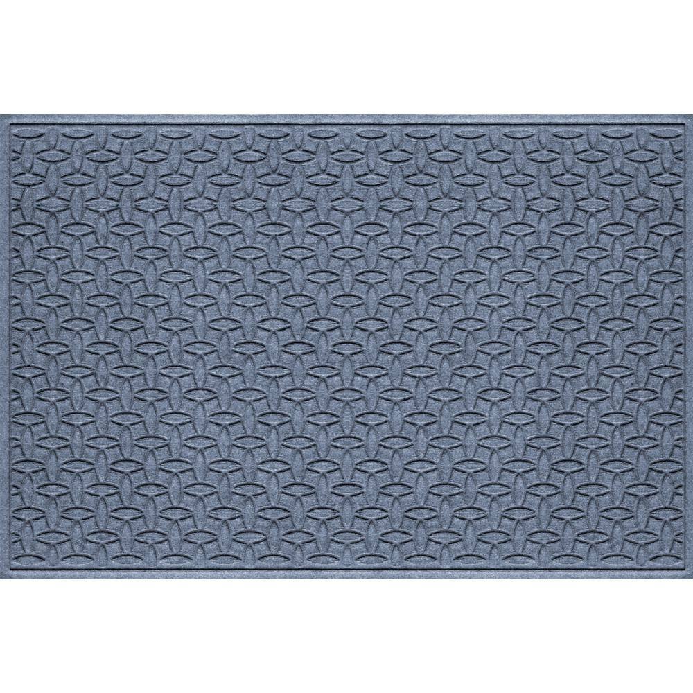 Bungalow Flooring Waterhog Elipse Bluestone 48 in. x 72 in. PET