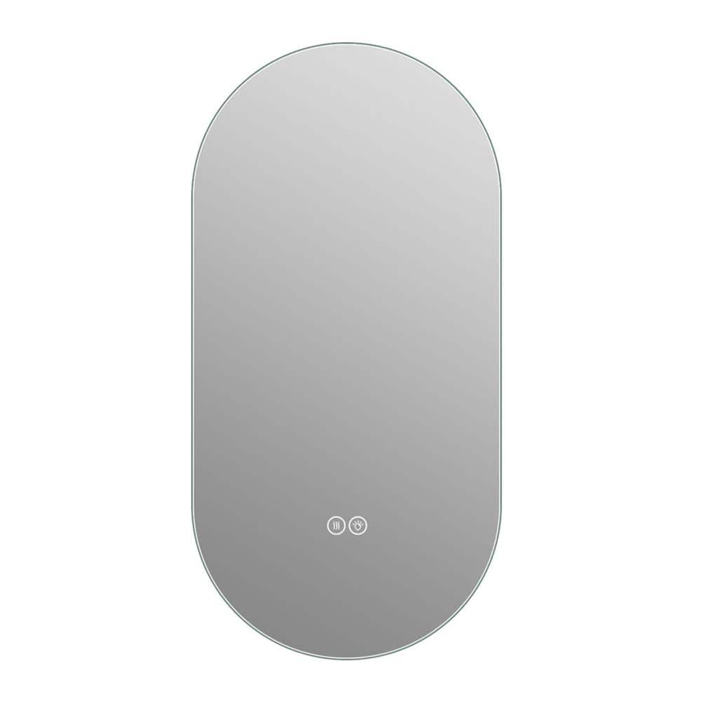 "30"" x 48"" Frameless LED Bathroom Mirror Oval, Anti-Fog Dimmable Backlit Smart Lighted Wall Mount Bathroom Vanity Mirror" price history on PriceWatchPro