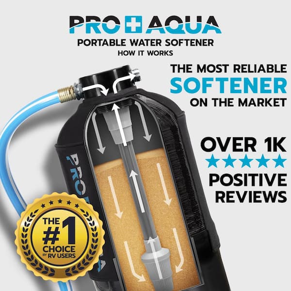 Portable Water Softener Pro 16,000 Grain Premium Grade RV, Trailers, Boats, Mobile Car Washing, Highflow 3/4in. GH Ports Portable Water Softener Pro 16,000 Grain Premium Grade RV, Trailers, Boats, Mobile Car Washing, Highflow 3/4in. GH Ports
