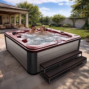 American Spas 7-Person 40-Jet 240-Volt Premium Acrylic Bench Spa