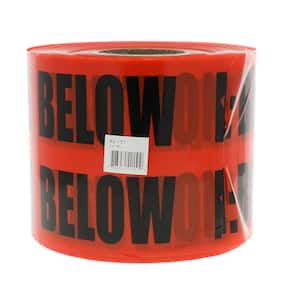 6 in. x 1000 ft.Non-Detect Underground Caution Buried Electric Line, Red (1 Roll)