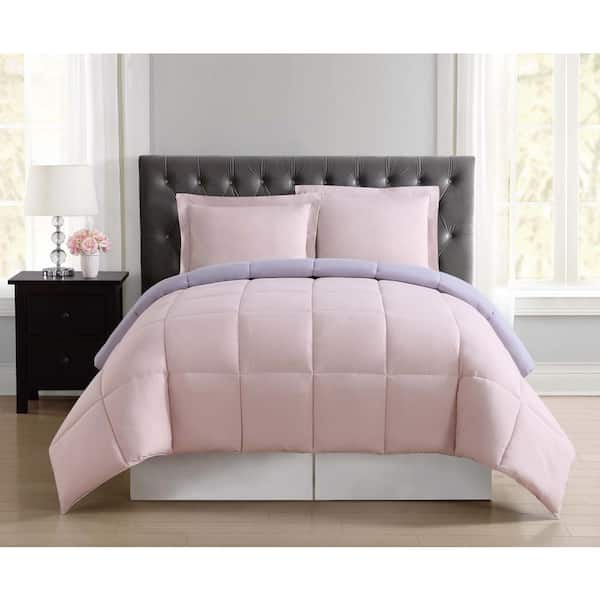 Truly Soft Everyday 3-Piece Blush and Lavender Full/Queen Comforter Set