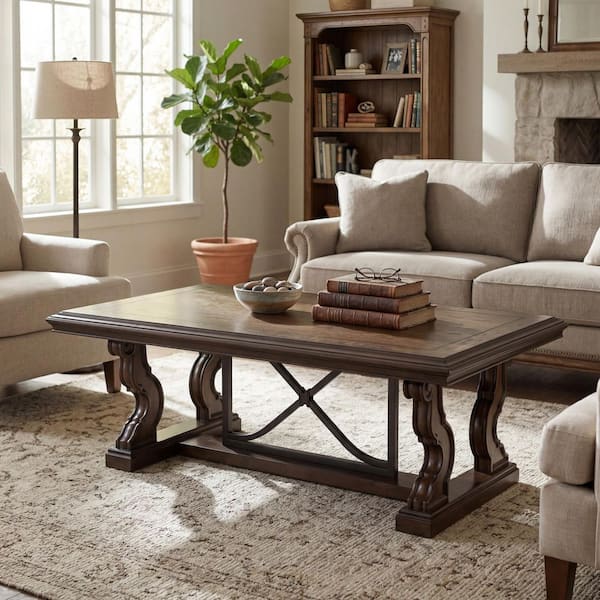 Signature DESIGN BY ASHLEY Maylee 56 in. Brown Rectangle MDF