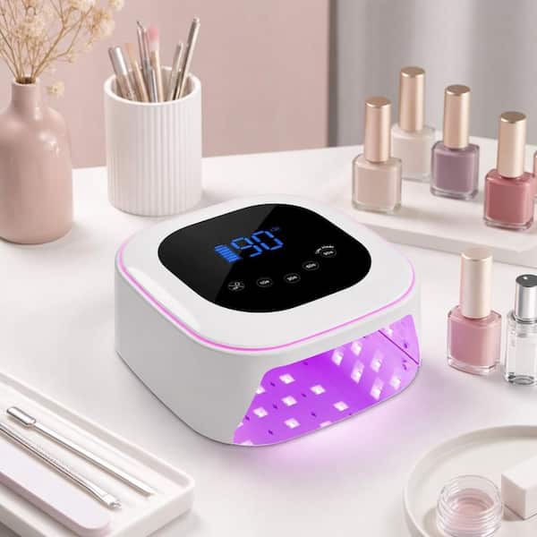 Numhew Cordless UV Nail Lamp for All Gel Nails, 80-Watt