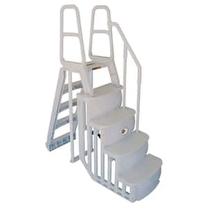 4-Step Step Ladder System for Above Ground Swimming with LED Light