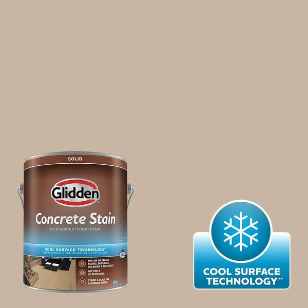 Glidden 1 gal. PPG1414 Summer Suede Solid Interior/Exterior Concrete