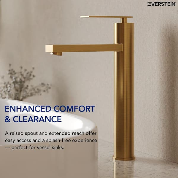 豪華木製ゴールド額　外寸約923×770mm　内寸約724×567mm EVERSTEIN 12 in. Height Single Handle Single Hole Bathroom Faucet
