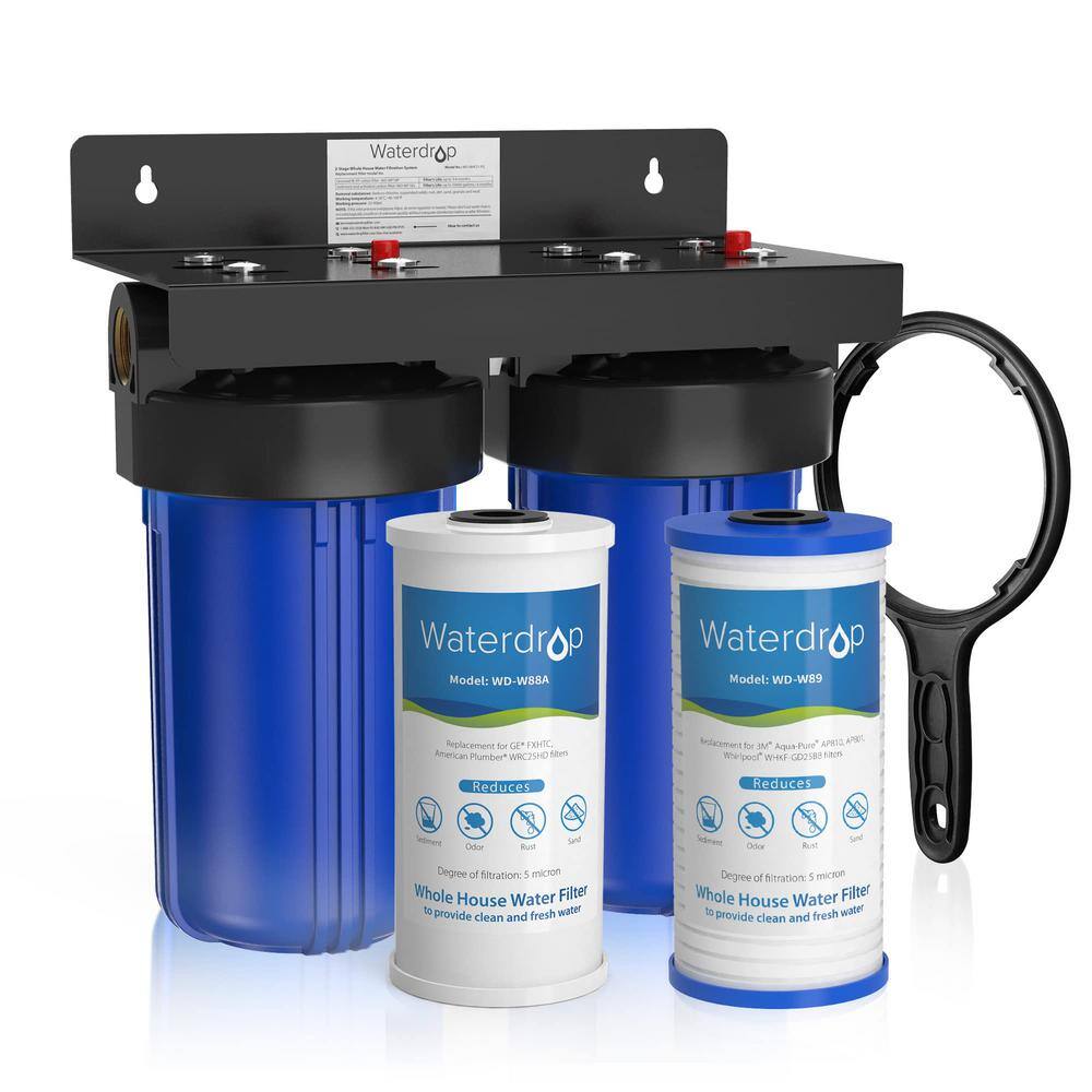 Waterdrop Whole House Water Filter System with Carbon Filter and