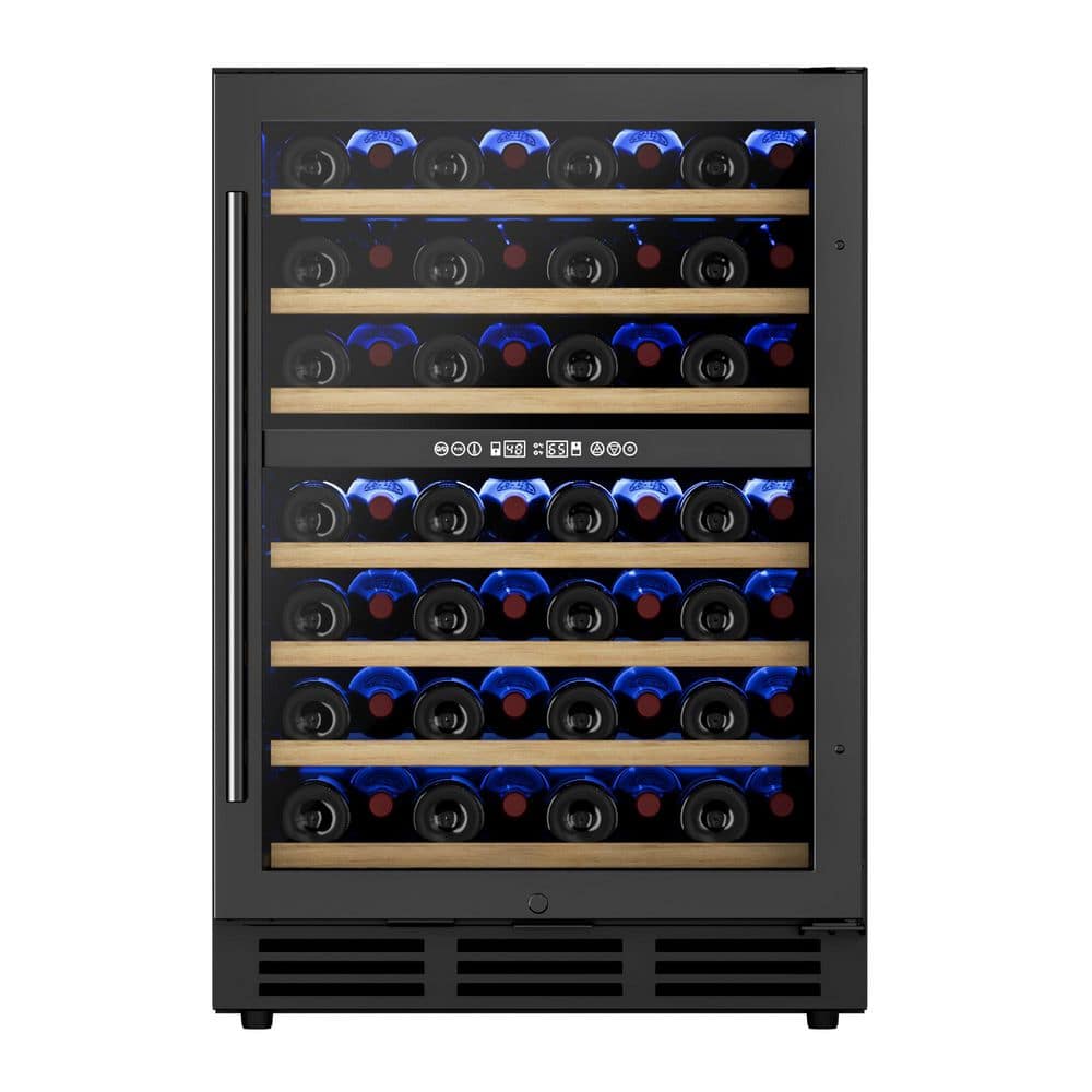 23.5 in. Dual Zone 54-Bottle Undercounter/ Freestanding Wine Cooler in Black price history on PriceWatchPro