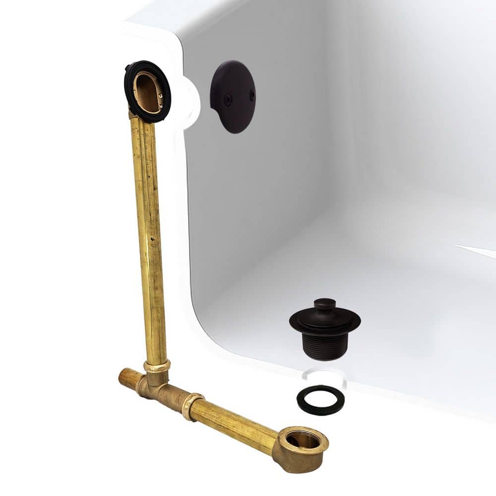 Above Floor Overflow with Twist and Close Trim and 2-Hole Overflow Cover, Oil Rubbed Bronze price history on PriceWatchPro