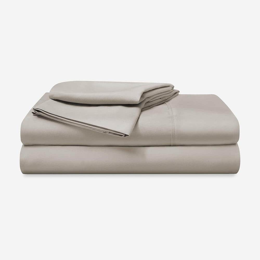 Medium Beige Twin XL Polyester Microfiber Bed Sheet Set