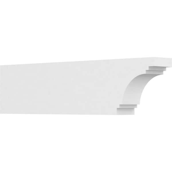 Ekena Millwork 3 in. x 6 in. x 24 in. Pescadero PVC Rafter Tail Brace