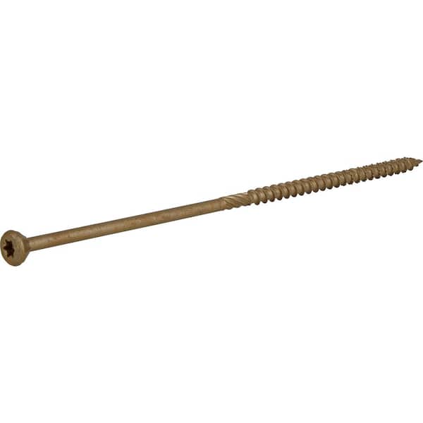#10 x 6 in. Star Drive Flat Head Exterior Wood Screws 5 lbs.-Box (177-Piece)
