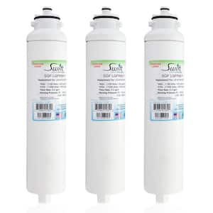Compatible Pharmaceuticals Refrigerator Water Filter for LG M7251242FR-06 (3-Pack)