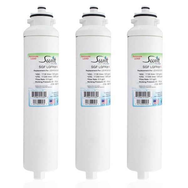 Swift Green Filters Compatible Pharmaceuticals Refrigerator Water Filter for LG M7251242FR-06 (3-Pack)