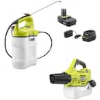 ONE+ 18V Cordless Battery 2 Gal. Chemical Sprayer and Cordless Fogger/Mister (2-Tool) with 2.0 Ah Battery and Charger