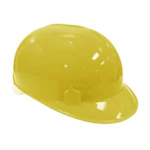 Bump Cap with 4 Point Pin Lock Suspension, HDPE Cap Style, Yellow