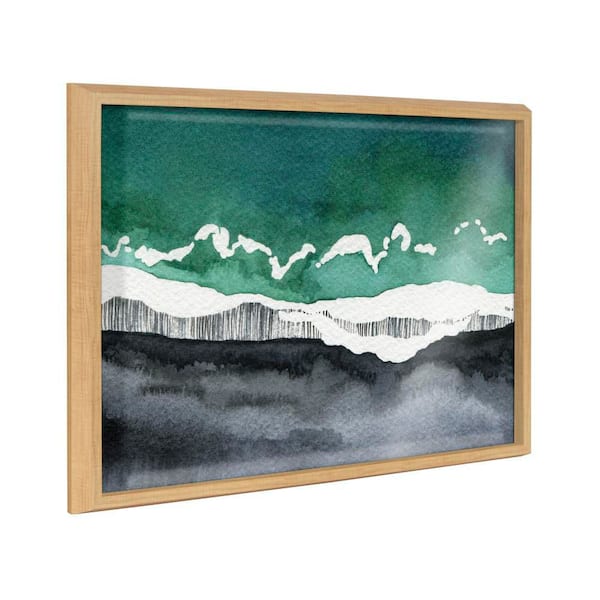 Kate and Laurel Blake "Black Sands Dream" by Janet Meinke-Lau Framed Glass Art Print 18 in. x 24 in.