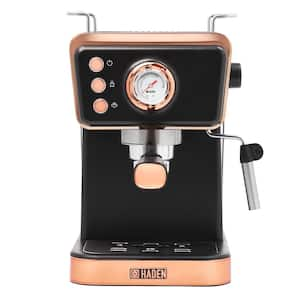 Barista Brew 7 Cup Black/Copper Espresso Machine with 20 Bar Powerful Pressure Pump and High Pressure Frothing Func.