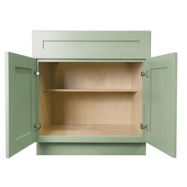 Plywell Shaker Assembled 30 in. x 34.5 in. x 24 in. Base Cabinet