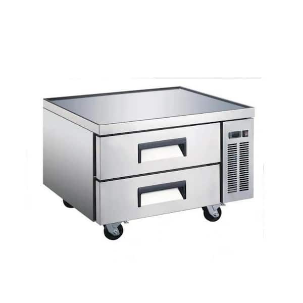 Cooler Depot 48 in. W 9.6 cu. ft. Commercial Chef Base Refrigerator Cooler in Stainless Steel