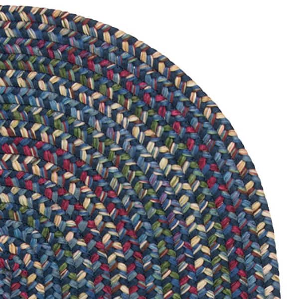 Worley Navy 5 ft. x 8 ft. Solid Indoor/Outdoor Area Rug