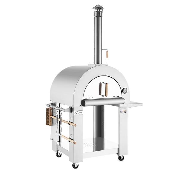 Reviews for Empava 38.6 in. Wood Burning Outdoor Pizza Oven with Side