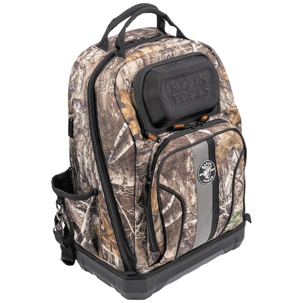 Klein Tools 14 in. 40 Pockets Tradesman Pro XL Tool Bag Backpack, Camo
