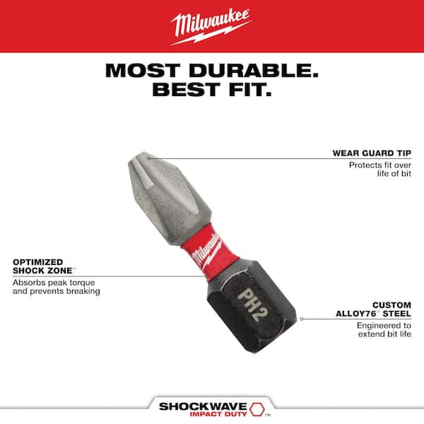 Milwaukee - 14-in-1 Multi-Bit Screwdriver with SHOCKWAVE Impact Duty Bits