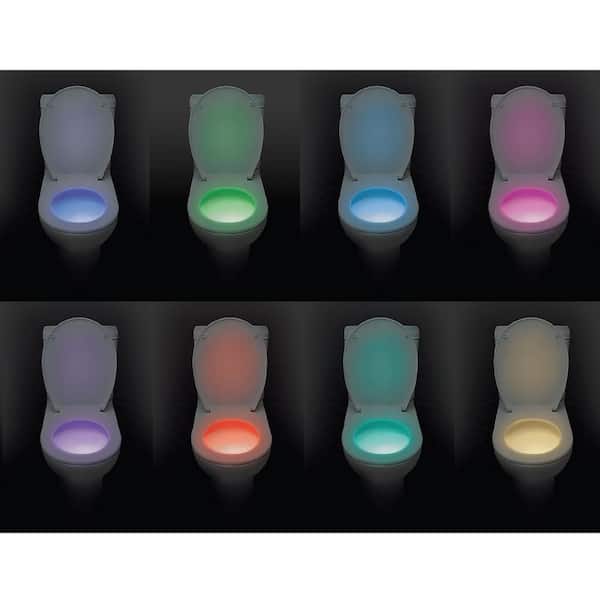 FOR Toilet Night Light  Auto Motion Sensor Light LED Seat 8 Color HOME INDOOR 