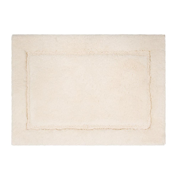 Mohawk Home Regency Parchment 17 in. x 24 in. Beige Cotton Machine Washable Bath Mat