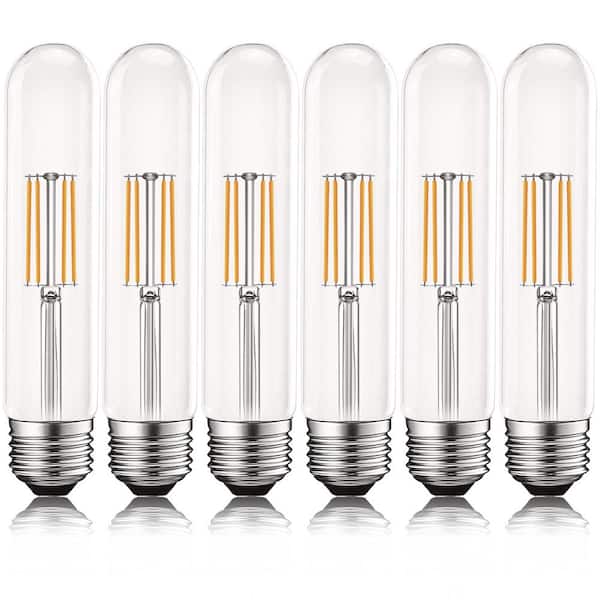 60-Watt Equivalent T9 Dimmable Edison LED Light Bulbs UL-Listed 2700K Warm White (6-Pack)