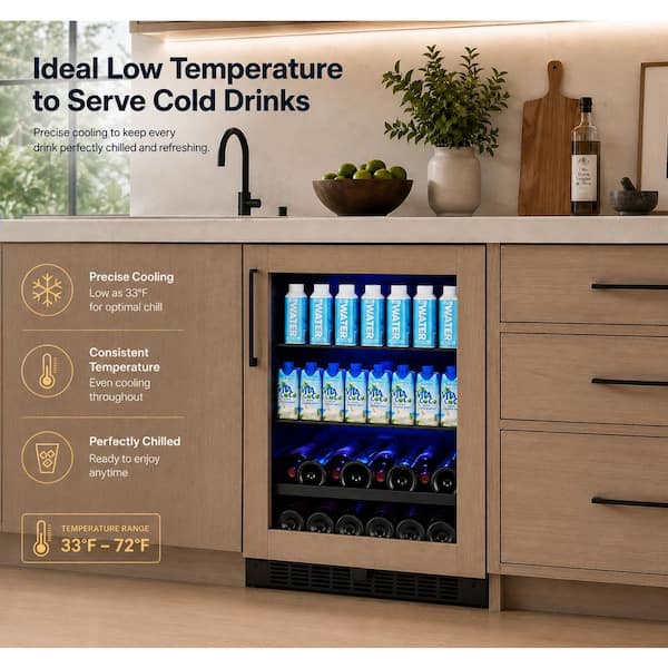 TITAN Signature 24 in. 84-Cans, 13-Bottles Single Zone