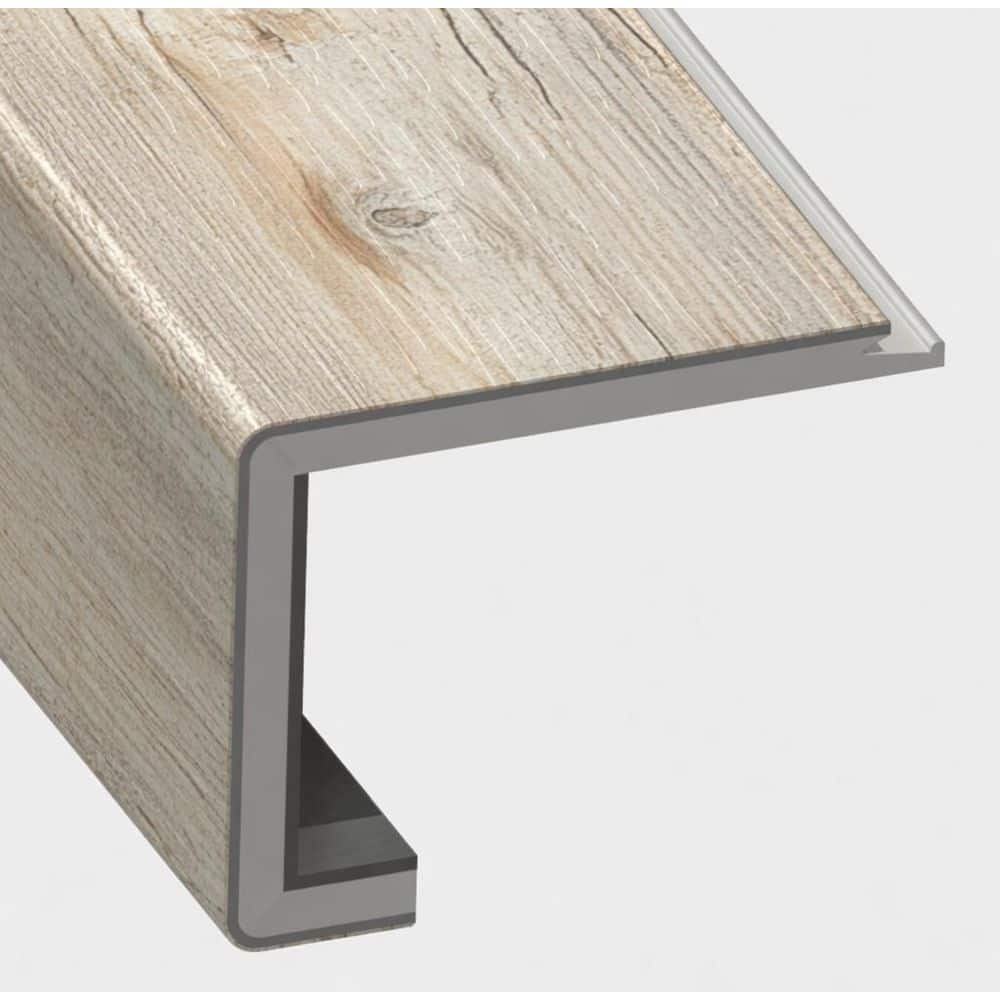 Quartz 2-3/8 in. Thick x 4 in. Width x 48 in. Length Rigid Core Square Stair Nose Vinyl Molding price history on PriceWatchPro