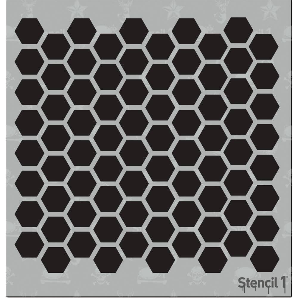 Stencil1 Hexagon Small Repeat Pattern Stencil S1_PAS_26S - The ...