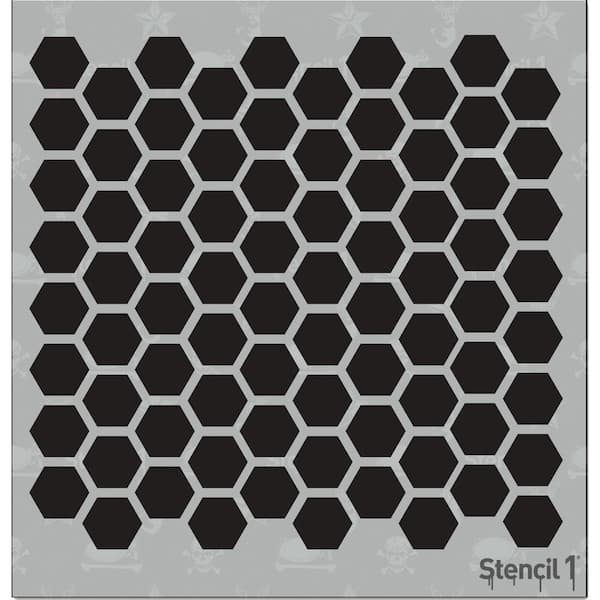 Pattern #9 Stencil Template Reusable Plastic 12" x 12" 
