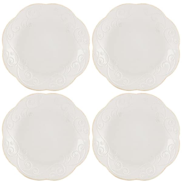 Lenox French Perle White Dessert Plates (Set of 4)