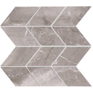 EpicClean Milton Fortune Polished 10 in. x 12 in. Color Body Chevron Mosaic Tile (0.75 sq. ft./Each)