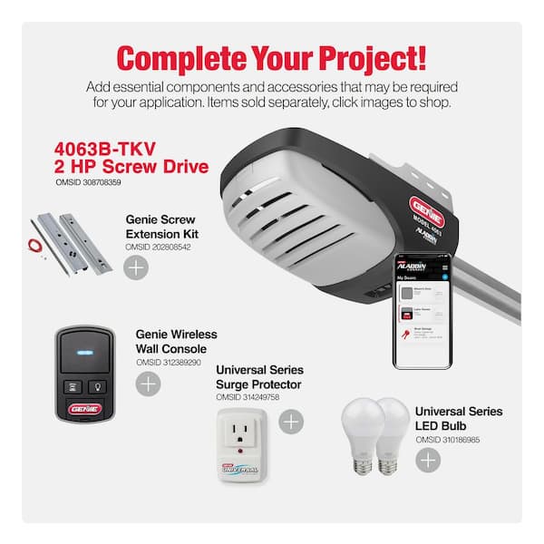 Signature Series 2 HPc Premium Screw Drive Smart Garage Door Opener with Battery Backup, Alexa/Google Assistant Ready