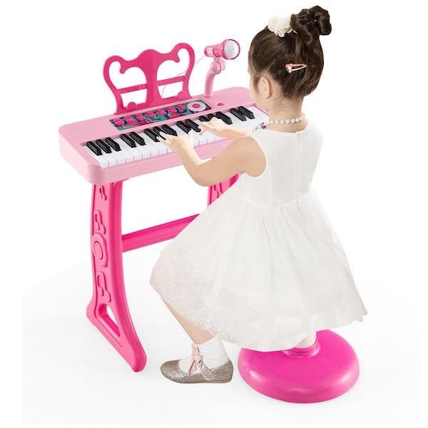 Piano de juguete Gymax de 37 teclas para niñosPiano de juguete Gymax de 37 teclas para niños  