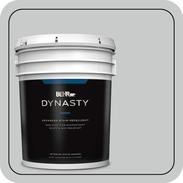 BEHR DYNASTY 5 gal. #PPU26-17 Fast as the Wind Satin Enamel Interior Stain-Blocking Paint & Primer